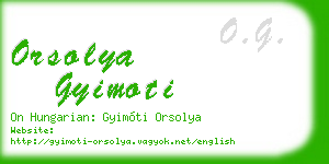 orsolya gyimoti business card